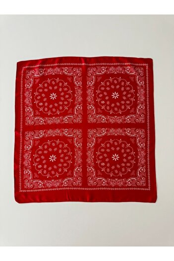 AGAPI Red Scarf Patterned Bandana