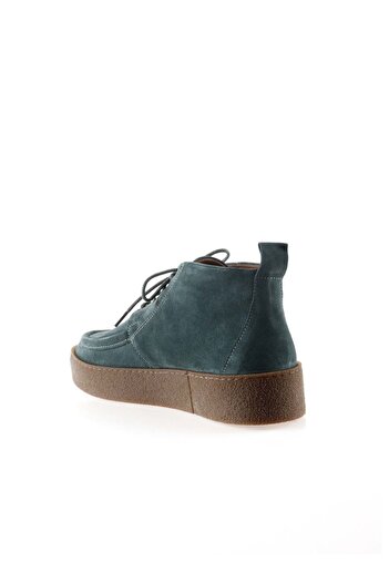 Bueno Shoes Yeşil Süet Kadın Düz Bot 01wt3000
