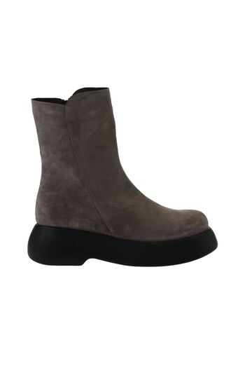 Bueno Shoes Γυναικείες μπότες με σφήνα τακούνια από βιζόν - 01wv5305