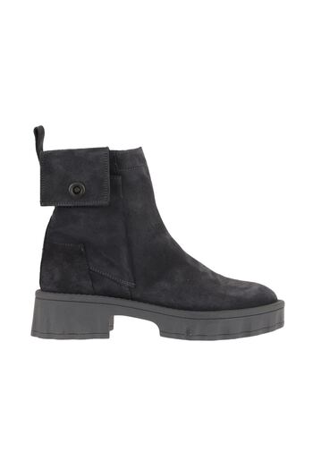 Bueno Shoes 01wv9004 Μοντέλο Γκρι σουέντ γυναικείες μπότες με τακούνι