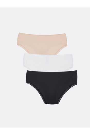 LC Waikiki Lcw Lace Detailed Bikini Panties 3 Pack
