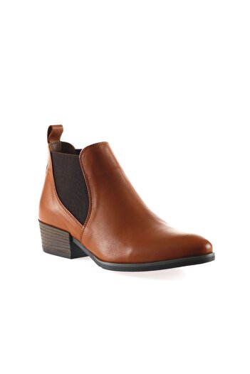 Bueno Shoes Γυναικείες μπότες με τακούνι Tan Leather - 01wp1303