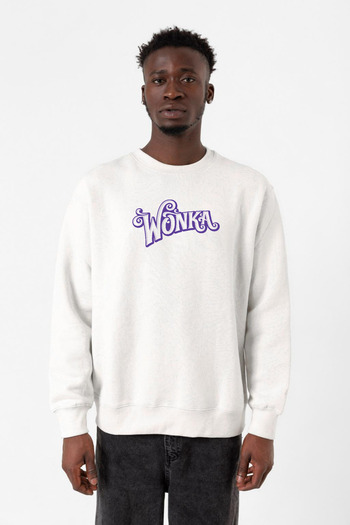 Tshirthane Willy Wonka Логотип Білий Чоловічий 2ip Світшот