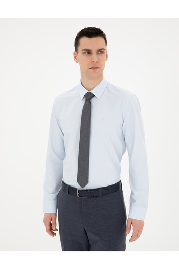 Pierre Cardin Açık Mavi Slim Fit Uzun Kollu Basic Gömlek 50289397-VR003