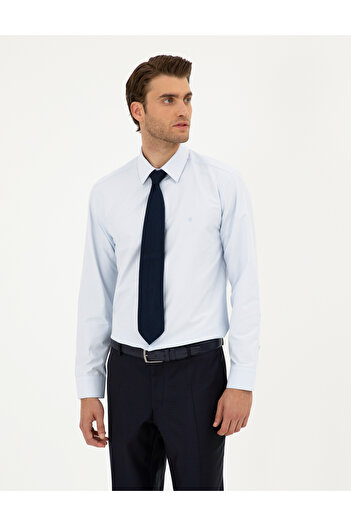 Pierre Cardin Açık Mavi Regular Fit Uzun Kollu Basic Gömlek 50289411-VR003