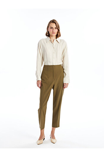 LC Waikiki LCW Women's Carrot Cut Straight Trousers