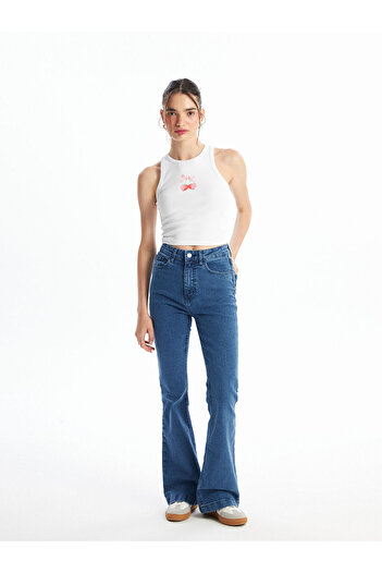 LC Waikiki Pantaloni Jean pentru damă Mars Flare