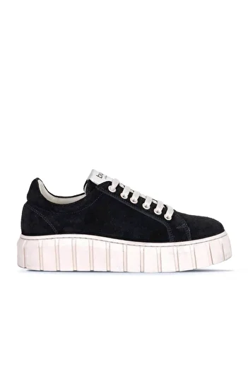 Bueno Shoes Suede Women's Sneakers - Wedge Heel, Black, 01wt3401