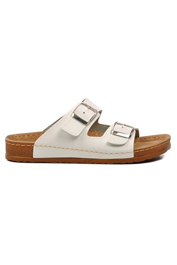 Kids Club Shoes Aryan 20-972 Жіночі ортопедичні тапочки БІЛІ