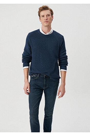 Mavi Crew Neck Navy Blue Sweater Slim Fit / Narrow Cut 0710136-70719