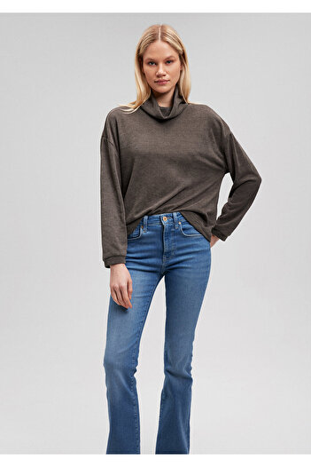 Mavi Σταντ γιακά καφέ T-shirt Regular Fit / Regular Fit1612141-86627