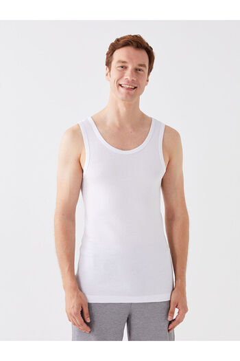 LC Waikiki U-Neck Combed Cotton Men's Undershirt, 2-pack