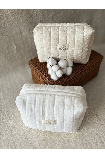 BabyKAR Muslin Colored Mother Baby Care and Cosmetic Bag - Organizer