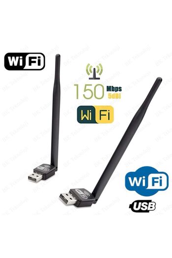 BK Teknoloji Wireless Wifi Adaptör 2.4 GHz 150 Mbps 5 dbi Antenli