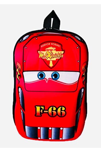 Ezem Store Children's Kindergarten Backpack F66 Lightning Red Cars