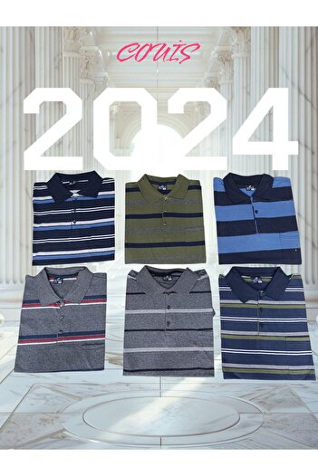 Butik Men's Polo Neck Oversize Pocket T-Shirt