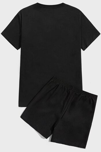 uyguntarz Woman one line Print Shorts Set