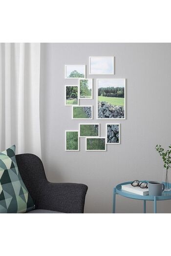 IKEA Yllevad White Collage Frame - 10.3x15.3 Cm, 4 Photo Holders