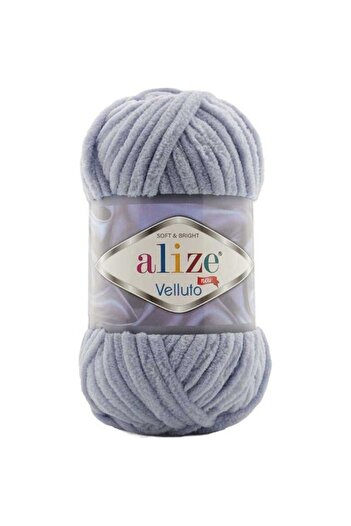Alize Velluto 0087 Μεσαίο Γκρι ''5 Τεμάχια''
