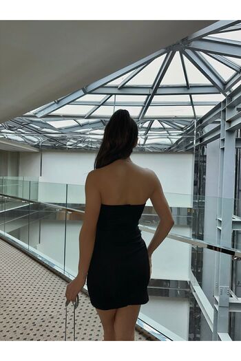 Fiori Stone Detailed Strapless Dress