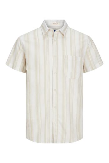 Jack & Jones Сорочка Jack Jones Linen Сорочка JORLINEN Blend Stripe Shirt SS LN STYD24 12256299