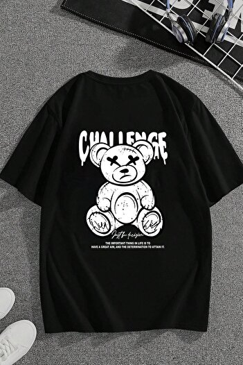 uyguntarz Unisex tričko Chalenge Back s potištěným designem