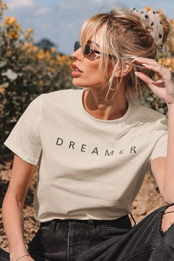 uyguntarz Μπλουζάκι Unisex Dreamer Printed Oversize