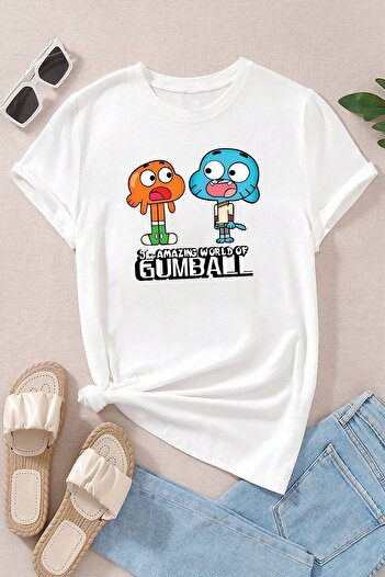 uyguntarz Μπλουζάκι Unisex με σχέδιο Gumball