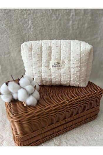 BabyKAR Muslin Colored Mother Baby Care and Cosmetic Bag - Organizer