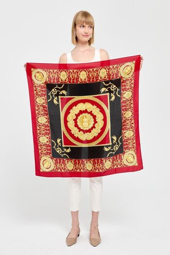 Desen Triko Special Design Silk Scarf - 06 Model