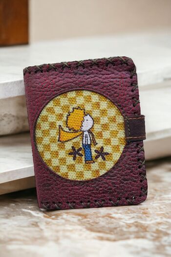 Fildişi Aksesuar Burgundy Colored Vegan Leather Women's Wallet - Little Prince Visual