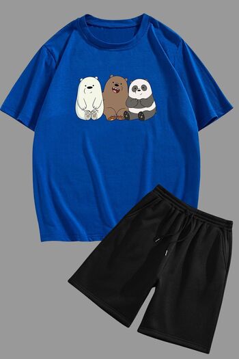 uyguntarz Σετ Unisex Oversize Bears - Σετ σορτς και T-Shirt