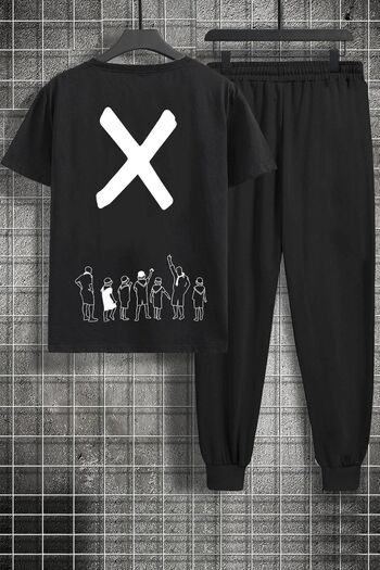 uyguntarz Σετ γυμναστικής 2 τεμαχίων Unisex Design X Printed