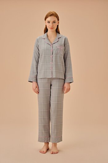 SUWEN Masculine Pinky Pajama Set