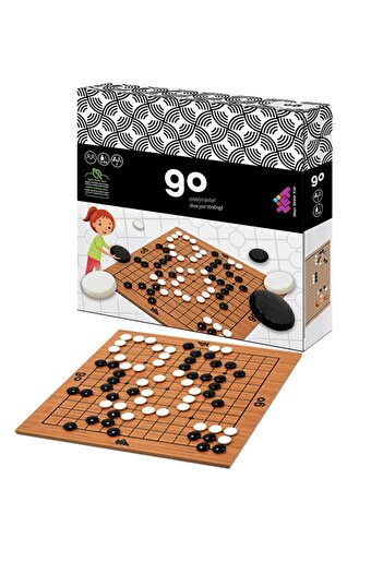 Zetzeka Go (13X13) Wooden Mind and Brain Game Age 5 2 Players