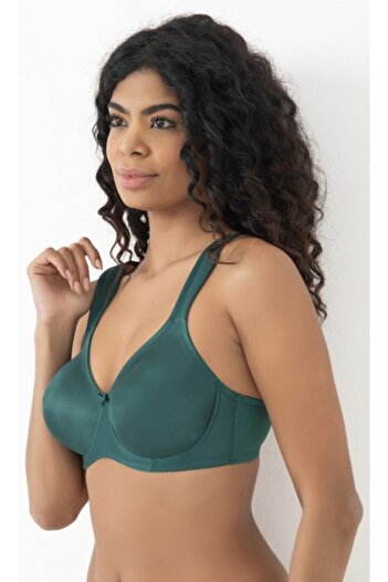 MOONLİGHT 2119 Emerald Green Minimizer Gathering Bra (BALENLI)