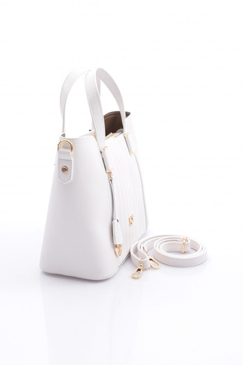 DGN Women's White Shoulder and Shoulder Bag - Column 8183555