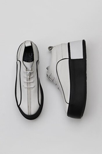 Bueno Shoes 01ws7001 Модель Білі шкіряні жіночі туфлі на підборах