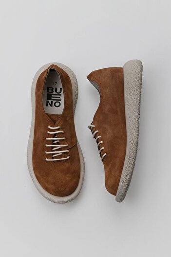 Bueno Shoes Tan Suede Women's Sneakers - 01wu8901