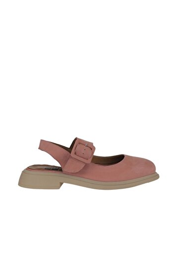 Bueno Shoes Rózsaszín nubuk női lapos szandál 01wy8702