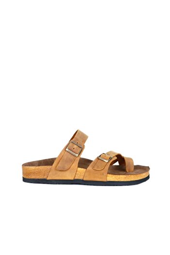 Bueno Shoes Чоловічі шкіряні капці між пальцями - Жовтий Greyzi 05mt102