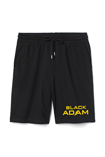 Tshirthane Чорні шорти Black Adam Letter Logo для чоловіків