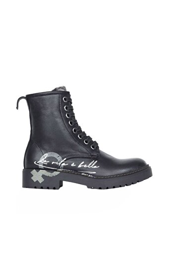Bueno Shoes Γυναικείες Μαύρες Flat Μπότες - B60c03 Μοντέλο 01wr4201