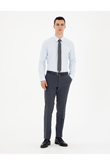 Pierre Cardin Açık Mavi Slim Fit Uzun Kollu Basic Gömlek 50289397-VR003