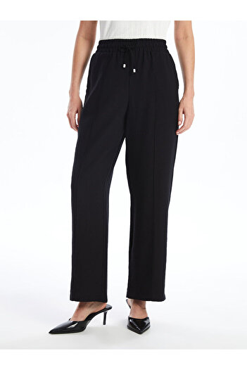 LC Waikiki LCW Women's Elastic Waist Straight Trousers