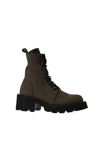 Bueno Shoes Μποτάκια - Χακί - Casual