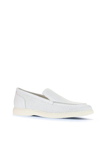 Bueno Shoes Білі шкіряні чоловічі повсякденні туфлі 01ma8200