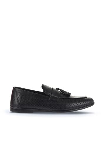 Bueno Shoes Чорні шкіряні чоловічі повсякденні черевики 21ma412
