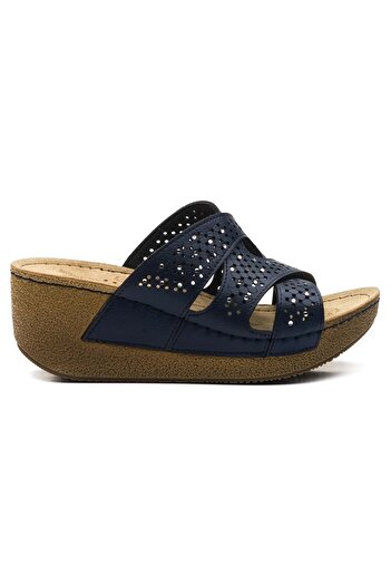 Kids Club Shoes Carlaverde 141207. Рекомендовані ортопедичні жіночі капці LACİVERT