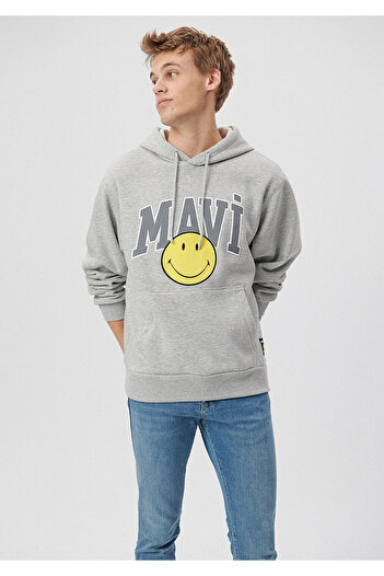 Mavi X Smiley Originals Gray Sweatshirt 0s10060-80196